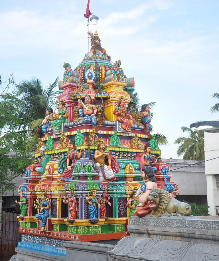 Lord Dharmaraja, Draupadi Amman Temple